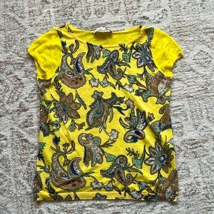 LOFT Yellow Paisley Top | XXSP